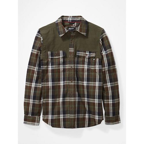 Marmot Needle Peak Clothes - Mens Shirts Green CA8917645 Canada